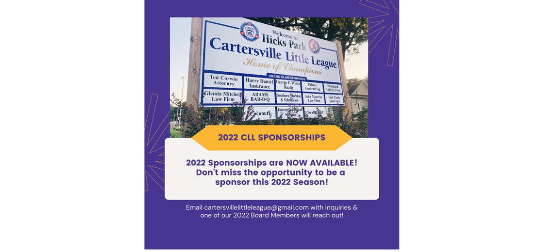 2022 Sponsorships Available